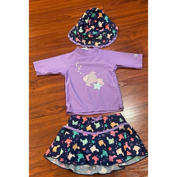 U V SKINZ 3 PIECE SWIMSUIT SZ 3 - Picture 1 of 5